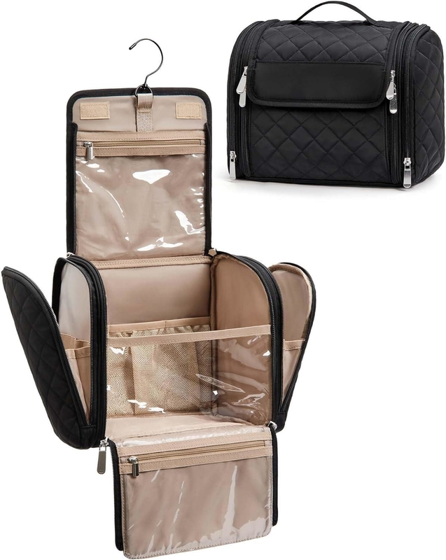 Portable Cosmetic Large Capacity Door Room Essentials Custom Travel Bag Con Aggancio Appeso