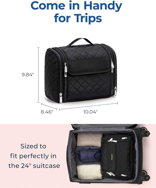 Portable Cosmetic Large Capacity Door Room Essentials Custom Travel Bag Con Aggancio Appeso