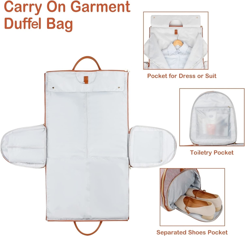 3 in 1 Waterproof pieghevole valigia appesa abito weekender porta viaggio customisato borsa di abbigliamento