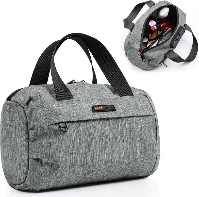 Grandi Regali Borsa antiodore con rivestimento in carbonio Custom Travel 210 D Polyester con lucchetto combinato