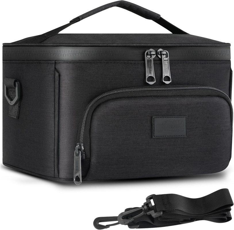 Borsa a prova di odore di viaggio portabile di grande capacità e resistente all'odore personalizzata con cintura a spalla rimovibile