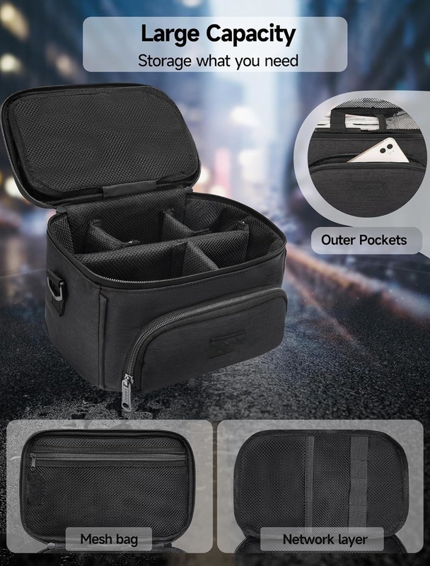 Borsa a prova di odore di viaggio portabile di grande capacità e resistente all'odore personalizzata con cintura a spalla rimovibile