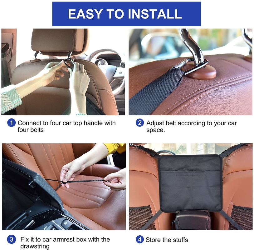 Seggiolino d'auto Scala laterale Ricarica Borsa per la rete Borsa per la rete auto Borsa tascabile