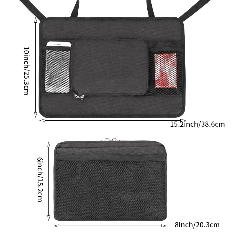 Borsa per organizzatore auto Borsa tascabile portaborsa sedile posteriore 15.2x10
