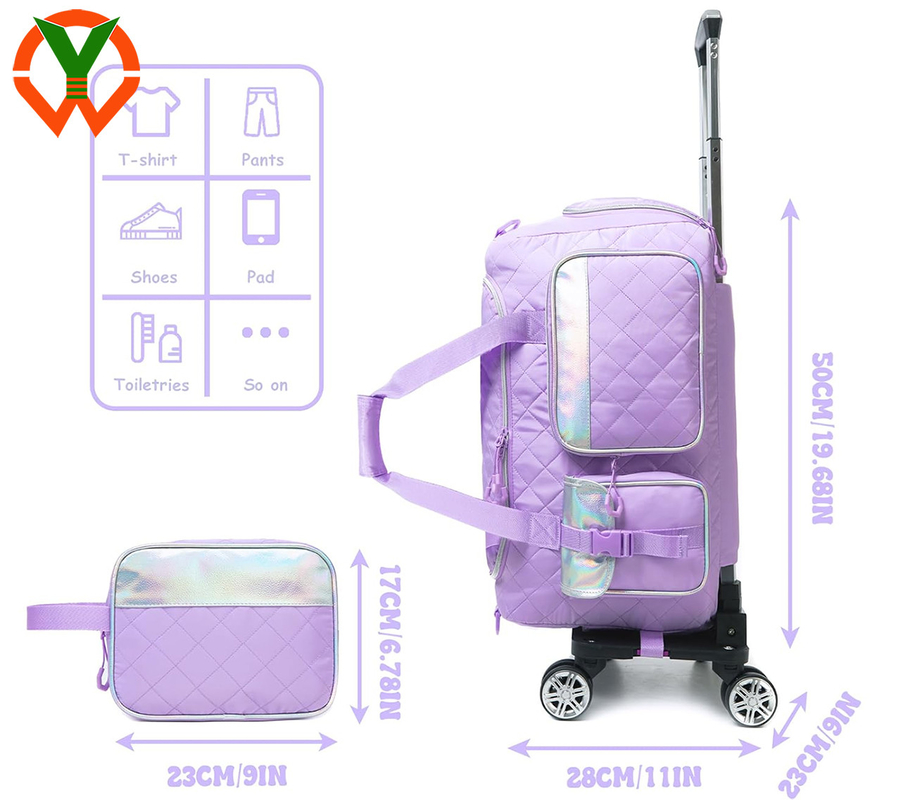 Borsa da notte con vano per scarpe da viaggio