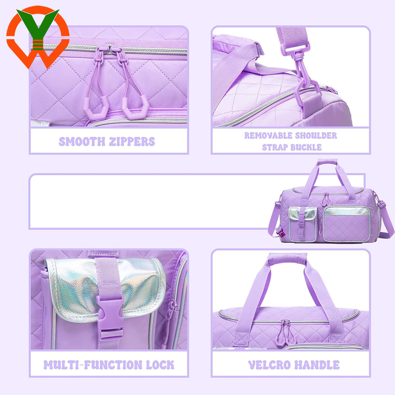 Borsa da notte con vano per scarpe da viaggio