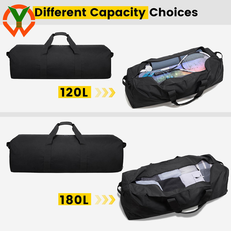 120L Extra Large Duffel Bag Folding Camping Bag Weekend Gear Storage Overnight per il viaggio