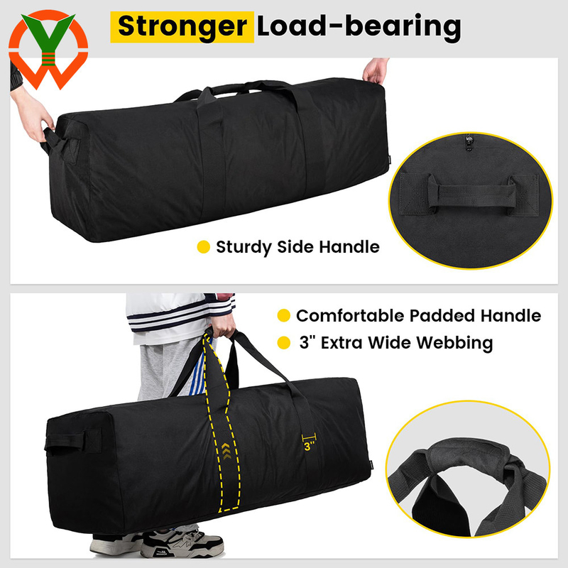 120L Extra Large Duffel Bag Folding Camping Bag Weekend Gear Storage Overnight per il viaggio