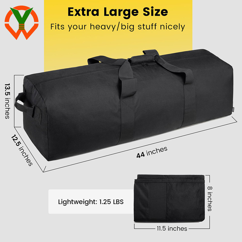 120L Extra Large Duffel Bag Folding Camping Bag Weekend Gear Storage Overnight per il viaggio