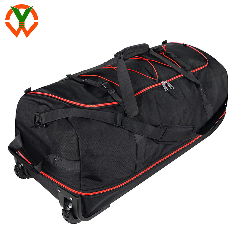 120L/140L doppia ruota di gomma pieghevole borsa da viaggio e tasche e scompartimenti multipli
