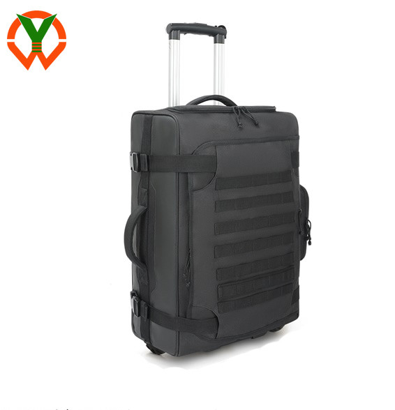 Borsa da viaggio da viaggio di grande capacità Poliestere Borsa da viaggio da viaggio a rotaia durevole con ruote e maniglia